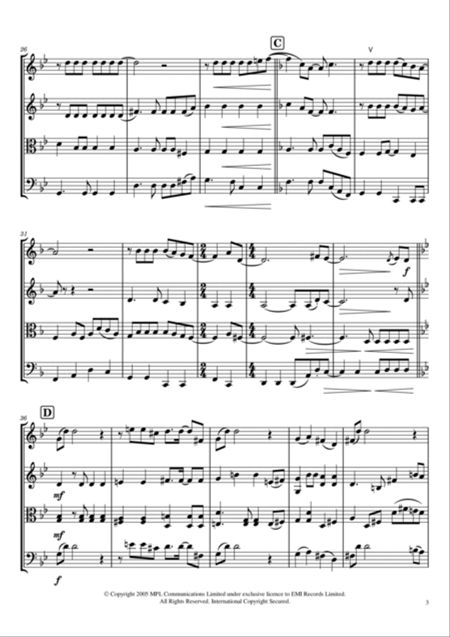 This Never Happened Before String Quartet scores gallery preview page 3