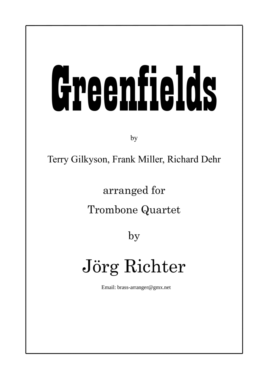 Greenfields Brass Quartet scores gallery preview page 1