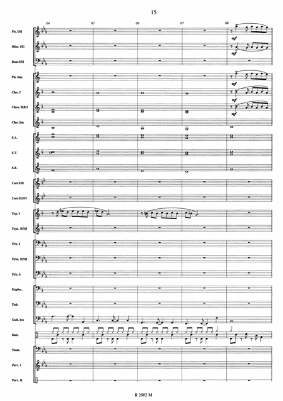 Johnny Hallyday Concert Band scores gallery preview page 13