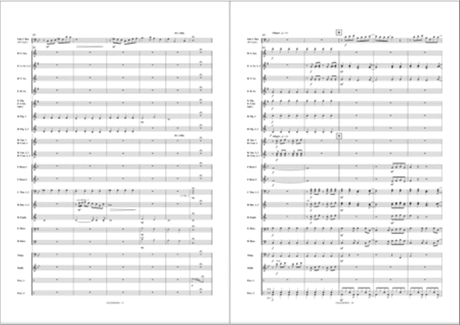 Facedown Facedown Fanfare Band scores gallery preview page 7