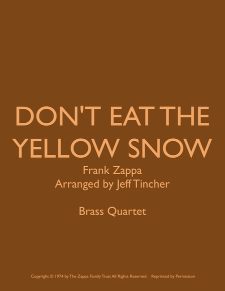 Don't Eat The Yellow Snow image number null