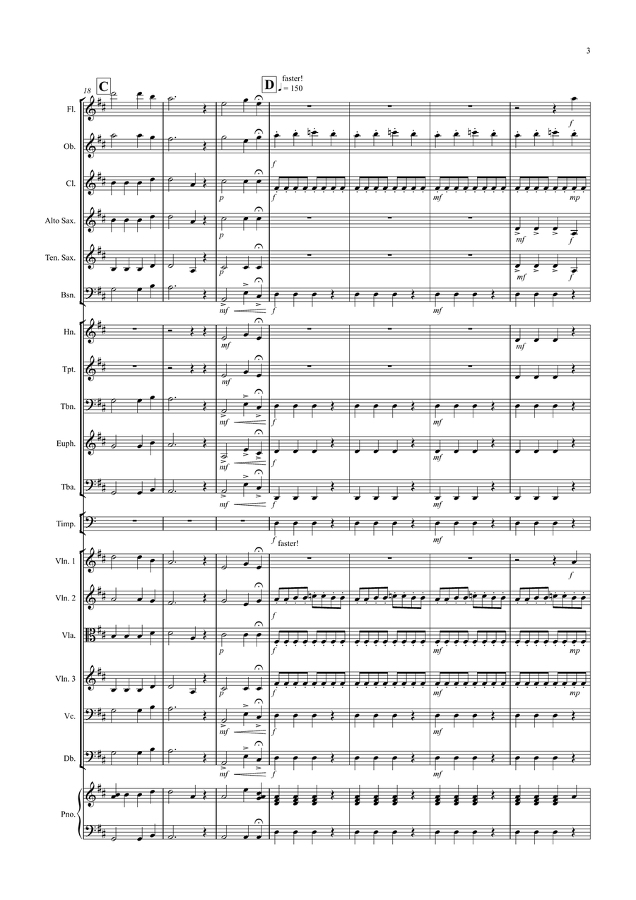 Schubert Rocks! for School Orchestra Full Orchestra scores gallery preview page 3