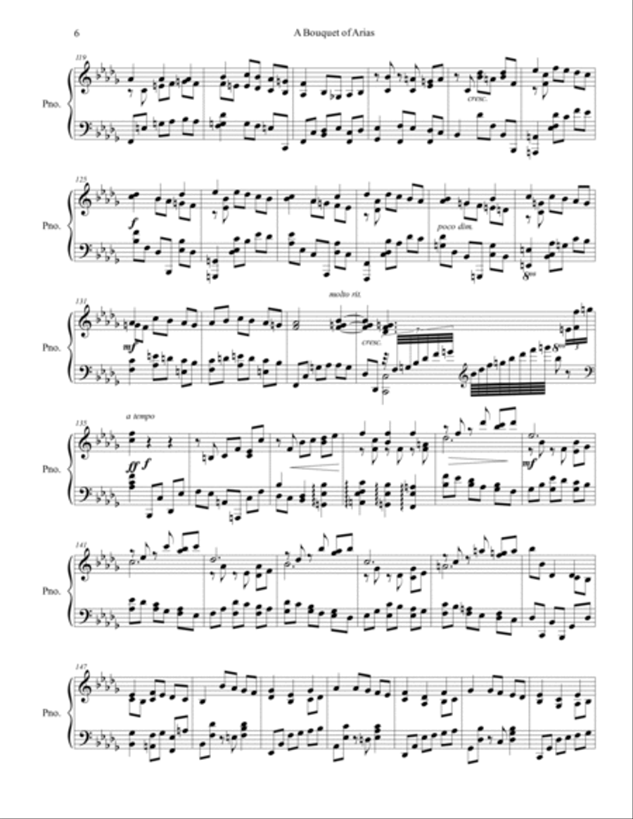 A Bouquet of Arias, Op. 191 Piano Solo scores gallery preview page 6