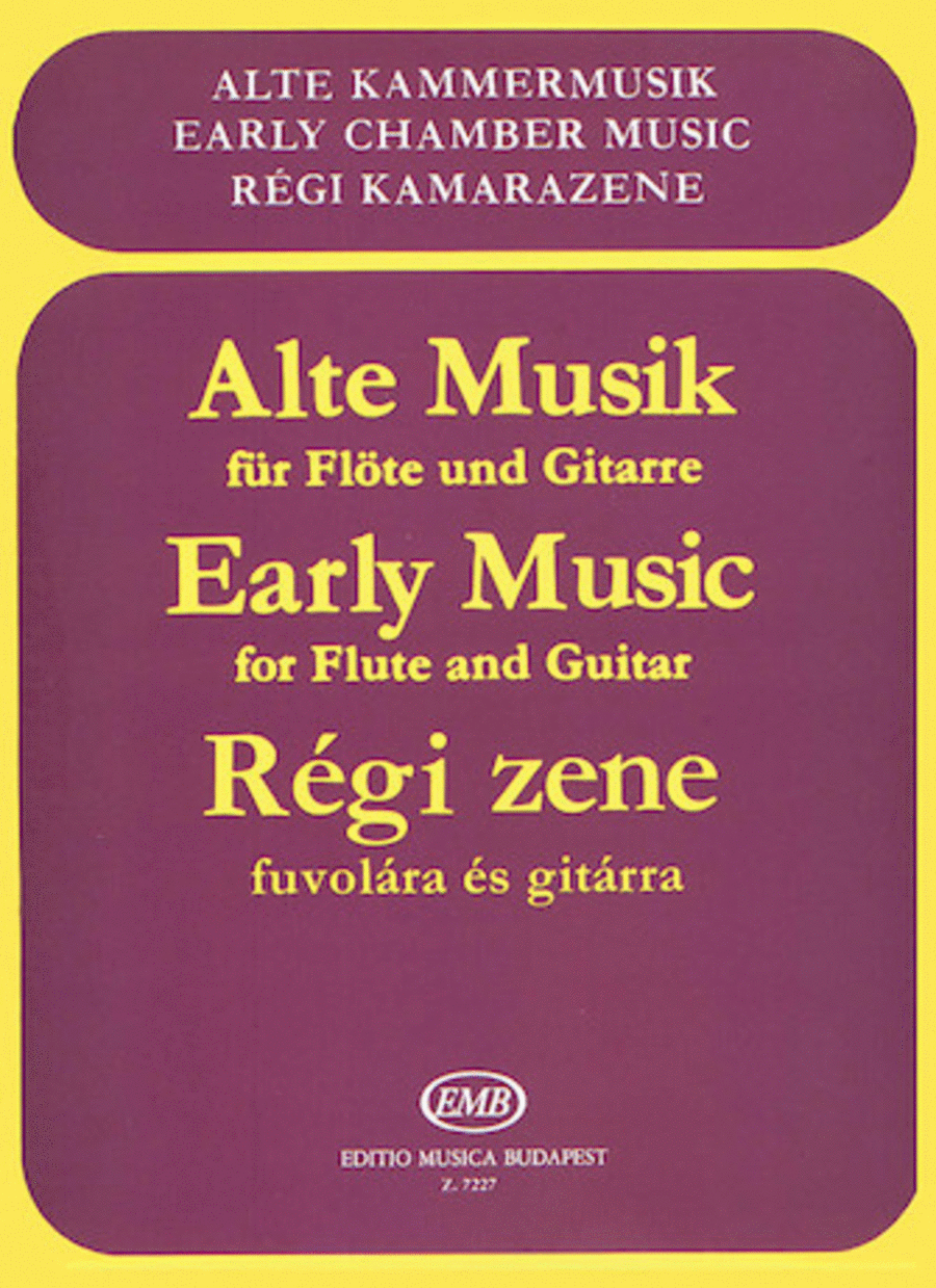 Early Music for Flute and Guitar Flute scores gallery preview page 1