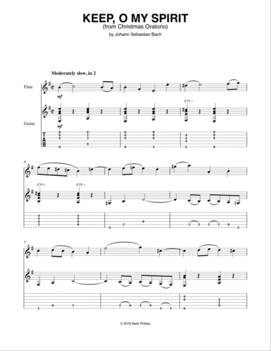 Keep, O My Spirit Flute scores gallery preview page 1