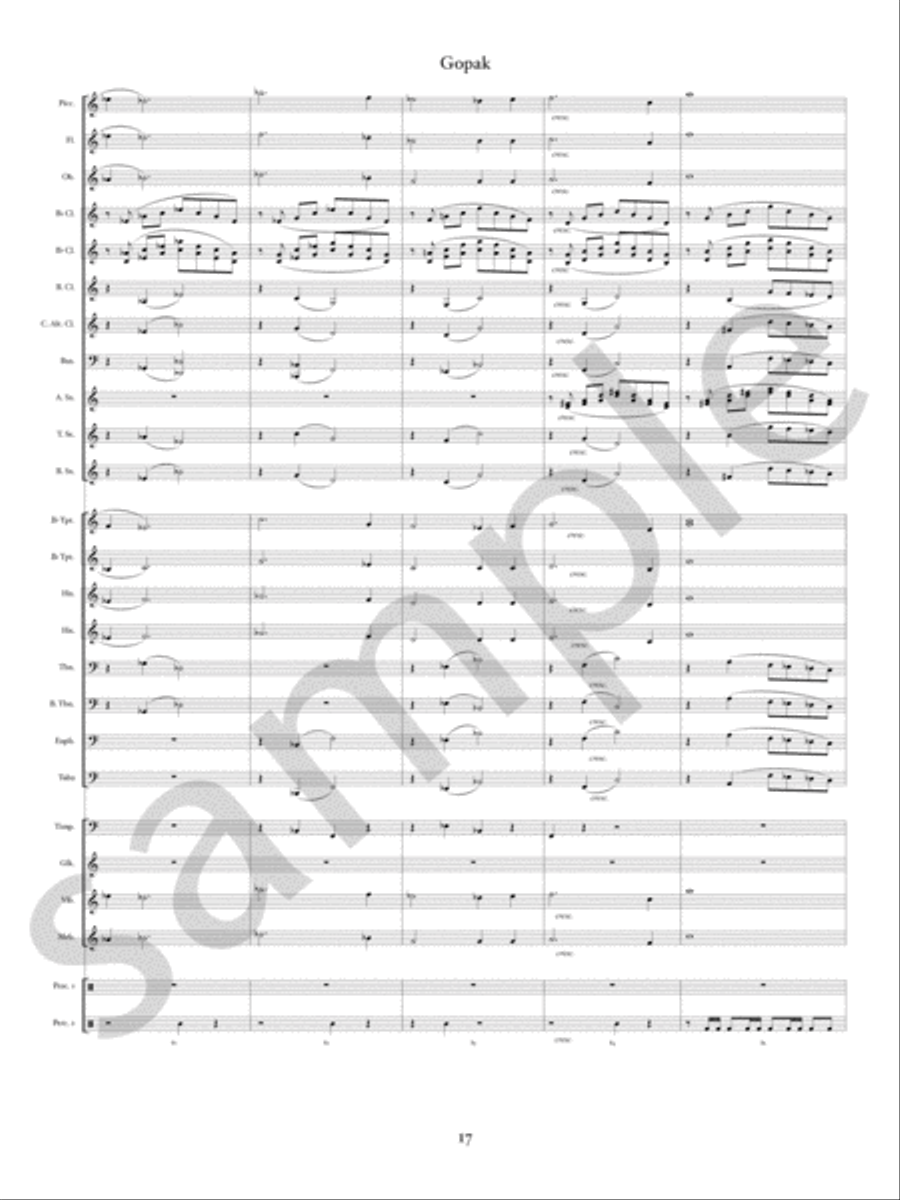 Gopak Concert Band scores gallery preview page 20