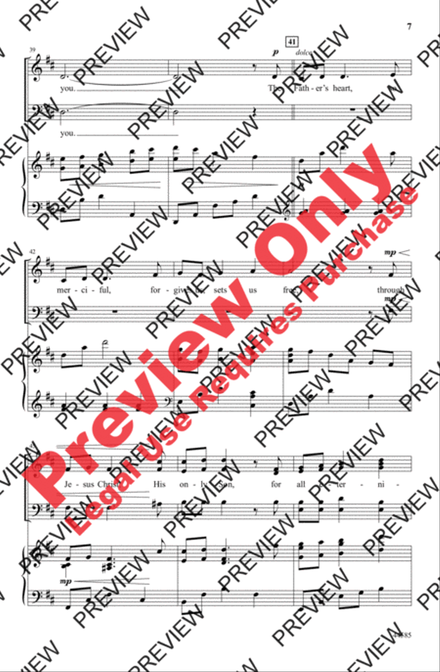 Child of Peace, Child of Hope 4-Part scores gallery preview page 7