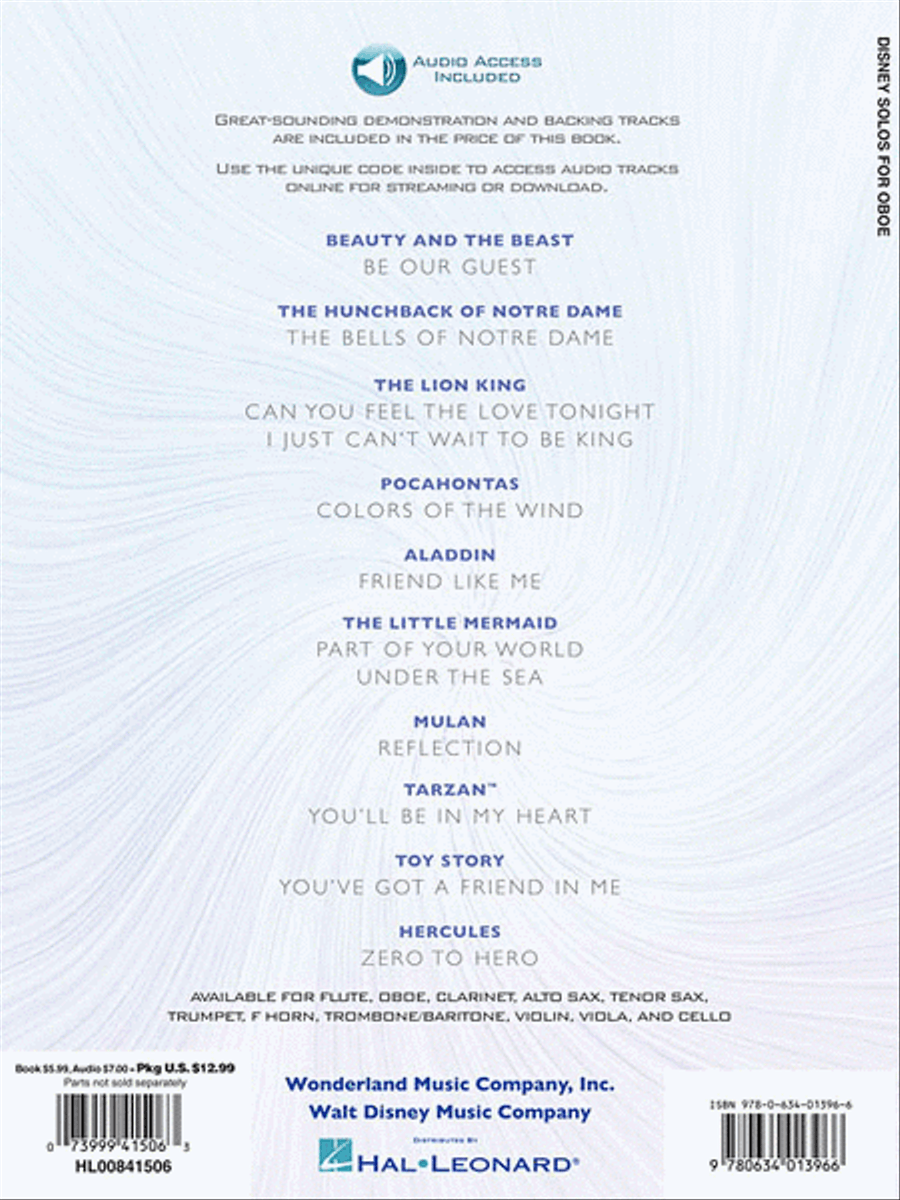 Disney Solos for Oboe Disney Solos for Oboe Oboe scores gallery preview page 2