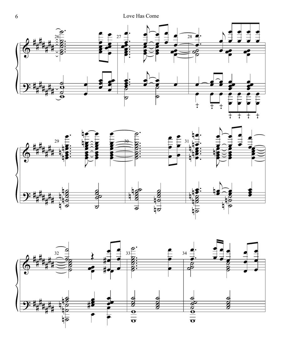 Love Has Come Handbell Choir scores gallery preview page 6