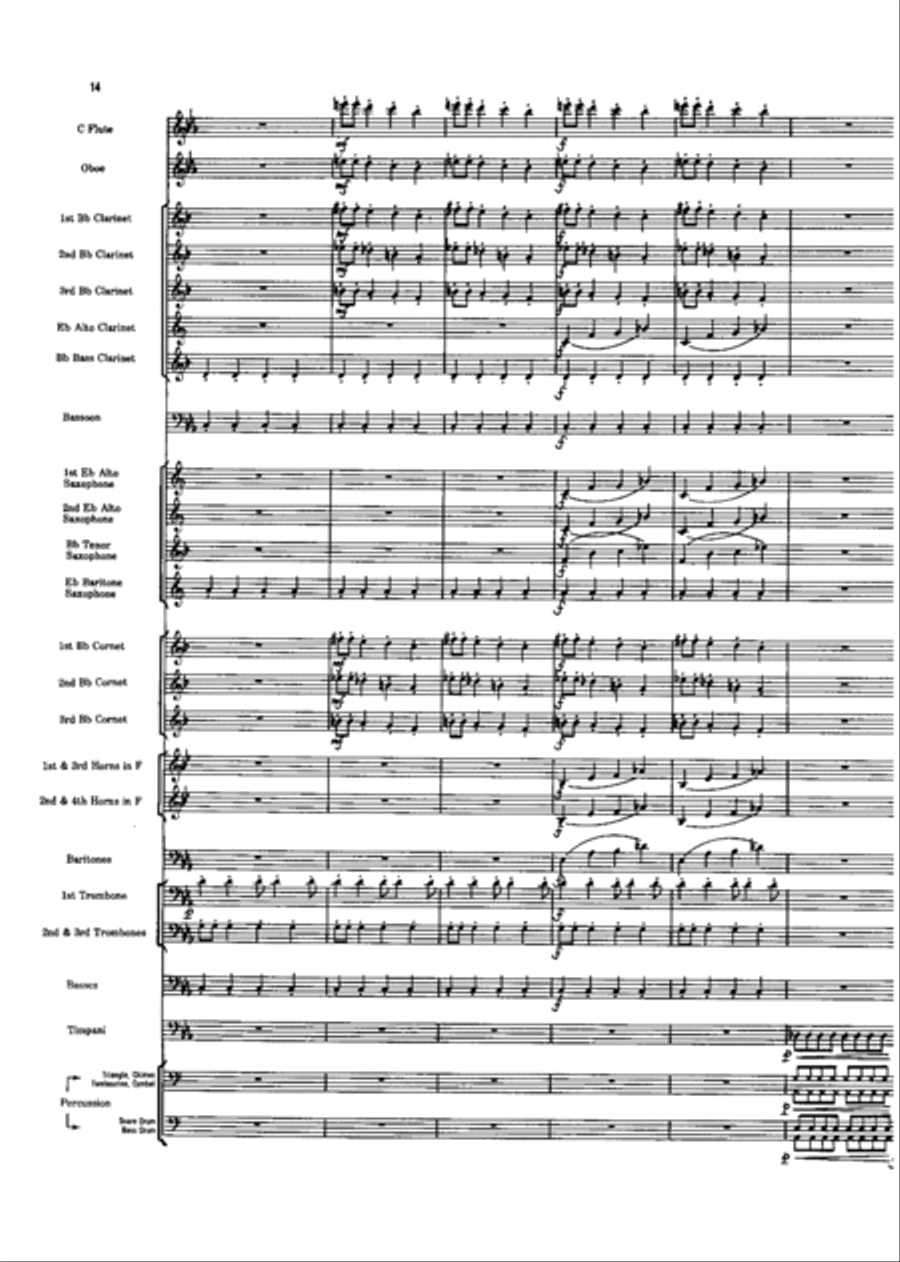 Short Prelude With Perspectives Concert Band scores gallery preview page 14