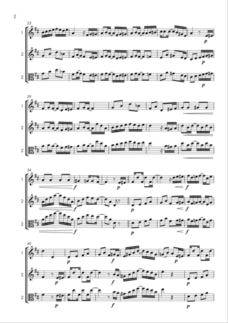 15 More Violin and Viola Duets for Fun (popular classics volume 2) - various levels String Duet scores gallery preview page 5