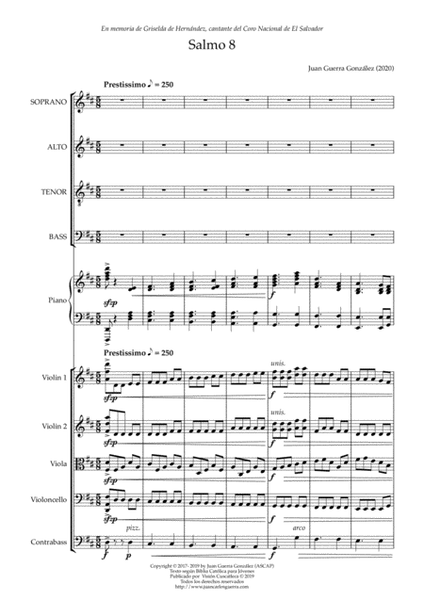 Salmo 8 (Bundle: Full Score - Set of Parts - Vocal Score)