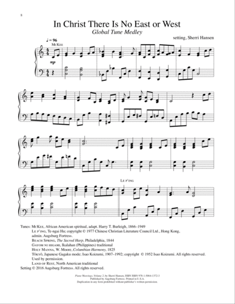 Piano Weavings Volume 2 Piano Solo scores gallery preview page 9
