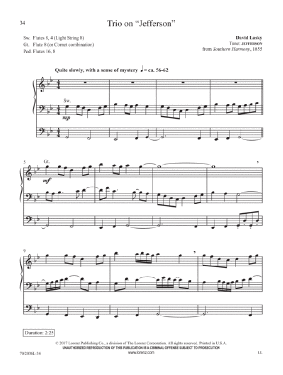 Come, Divine Messiah! Organ Solo scores gallery preview page 8