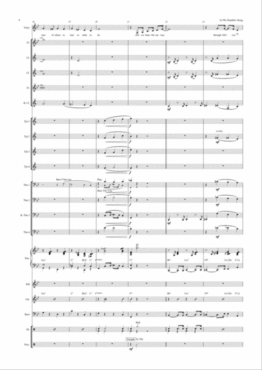 As We Stumble Along Jazz Ensemble scores gallery preview page 4