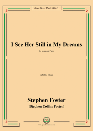 Book cover for S. Foster-I See Her Still in My Dreams,in G flat Major