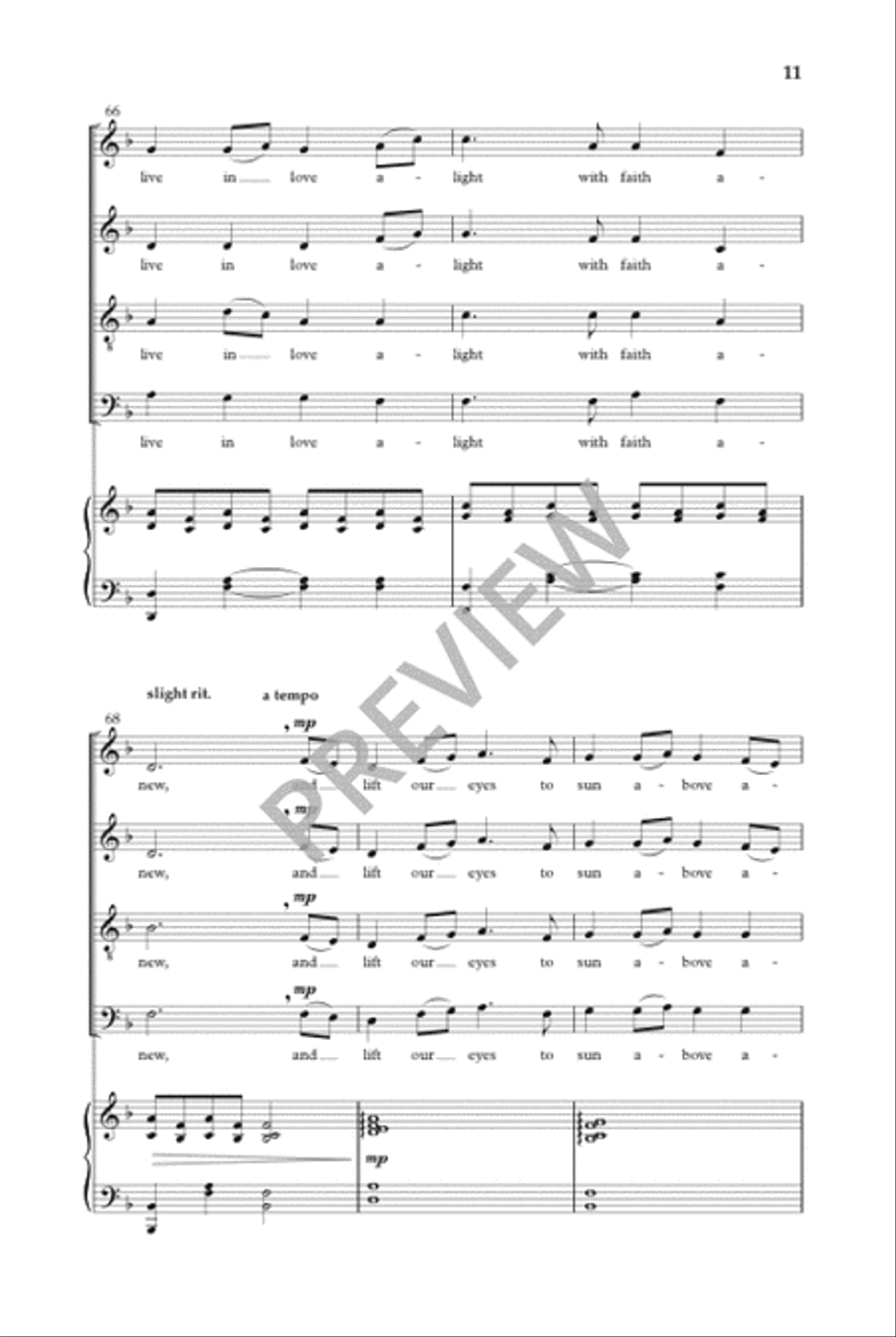 Midwinter Song Midwinter Song 4-Part scores gallery preview page 12