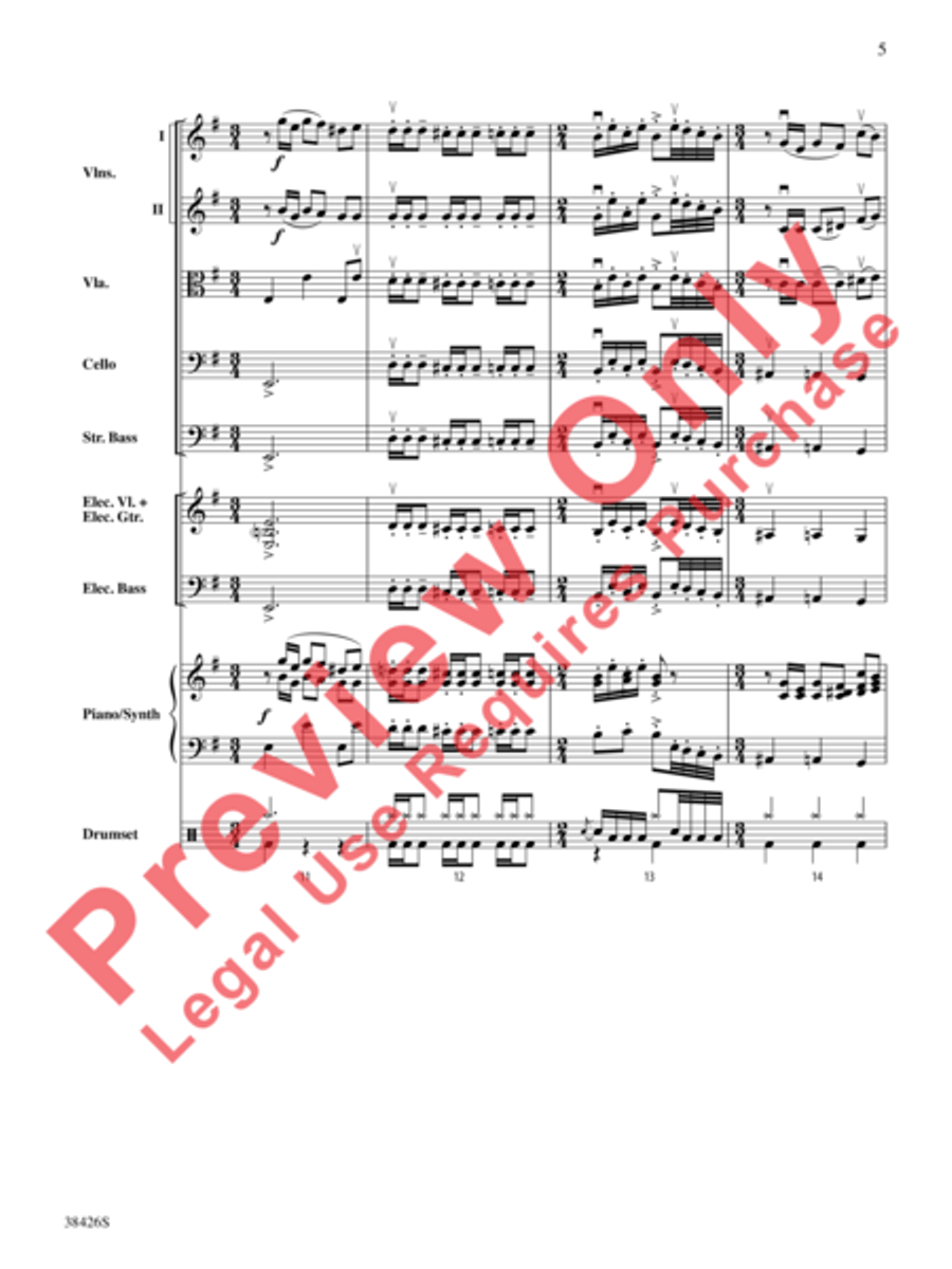 A Mad Russian's Christmas String Orchestra scores gallery preview page 6