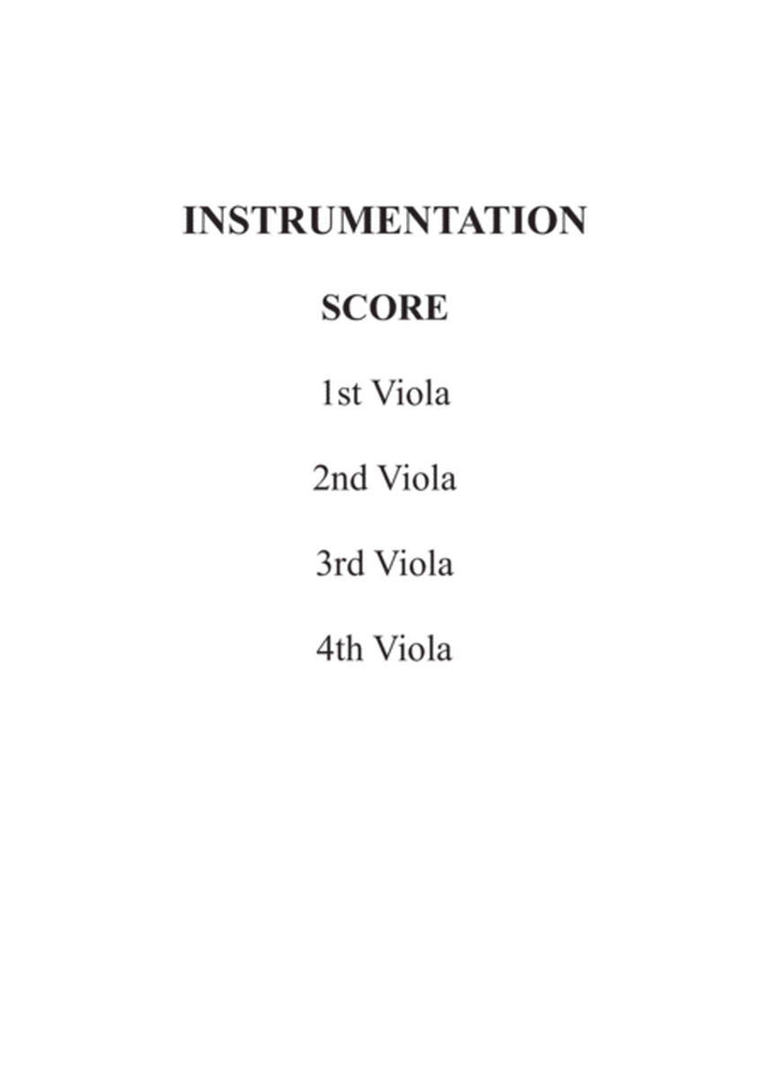 Fanfare and Ode To Joy for Viola Quartet image number null
