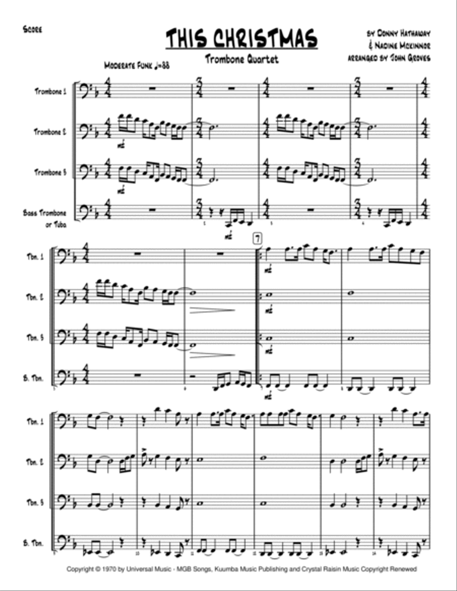 This Christmas Brass Quartet scores gallery preview page 2