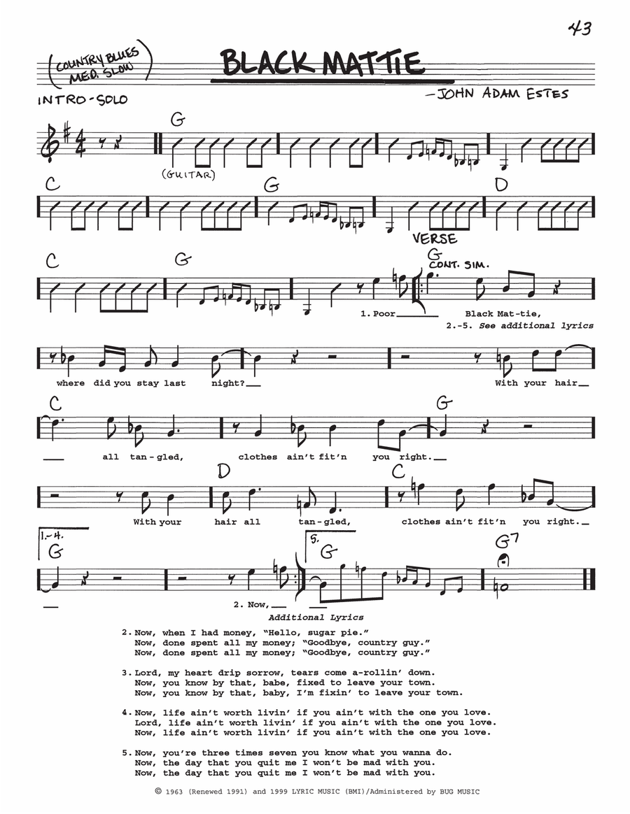 Black Mattie Voice scores gallery preview page 1