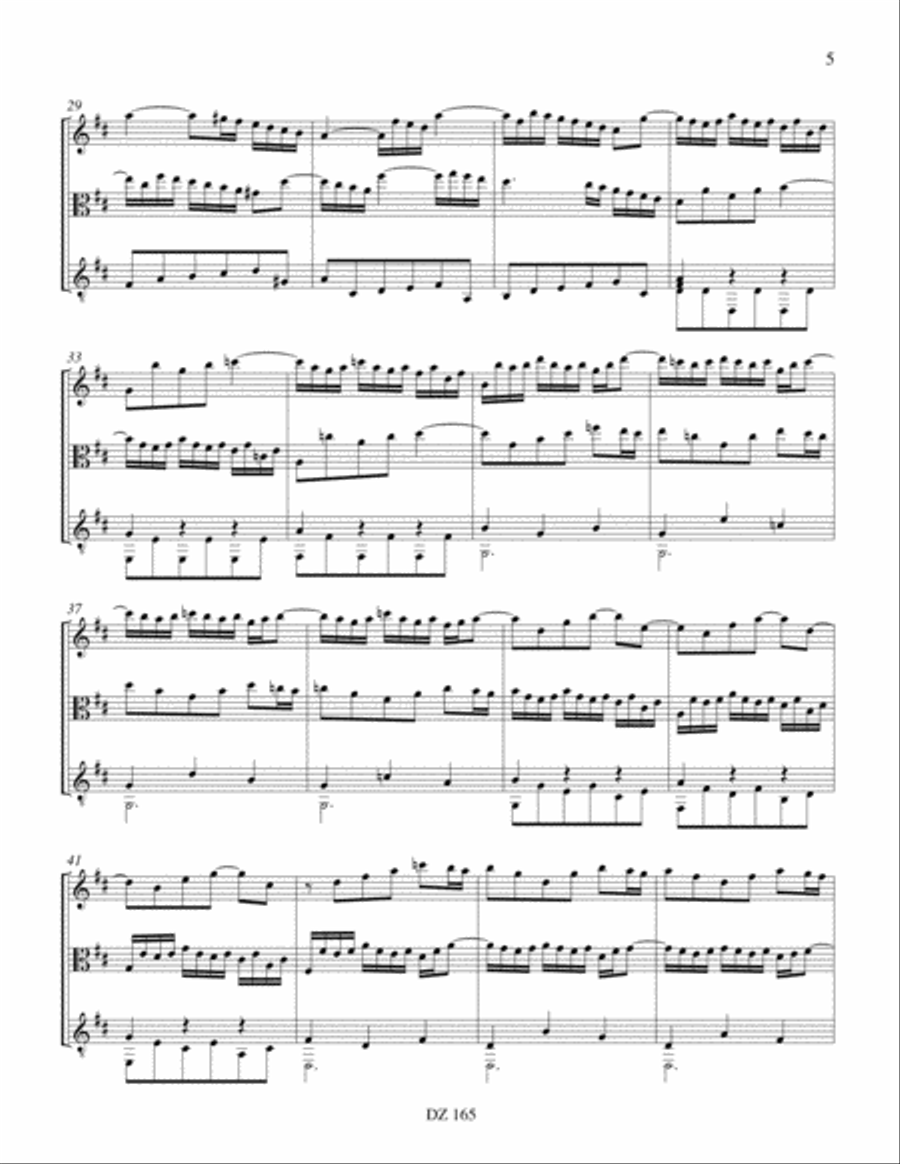 Six sonates en trio, vol. V, BWV 529 Flute scores gallery preview page 5