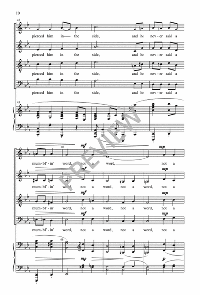 The Crucifixion by Margaret Bonds 4-Part - Sheet Music