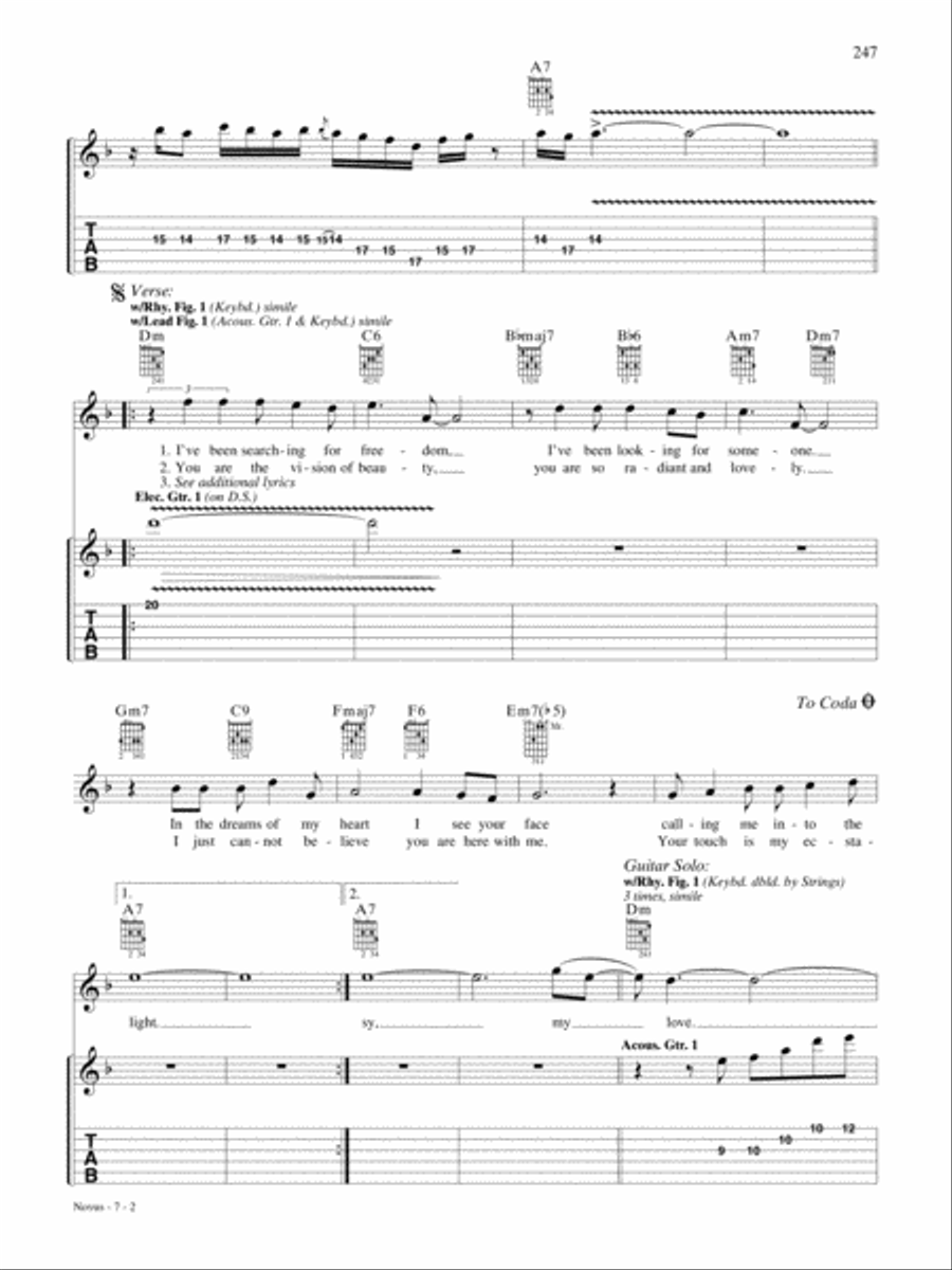 Novus Novus Guitar Tablature scores gallery preview page 2