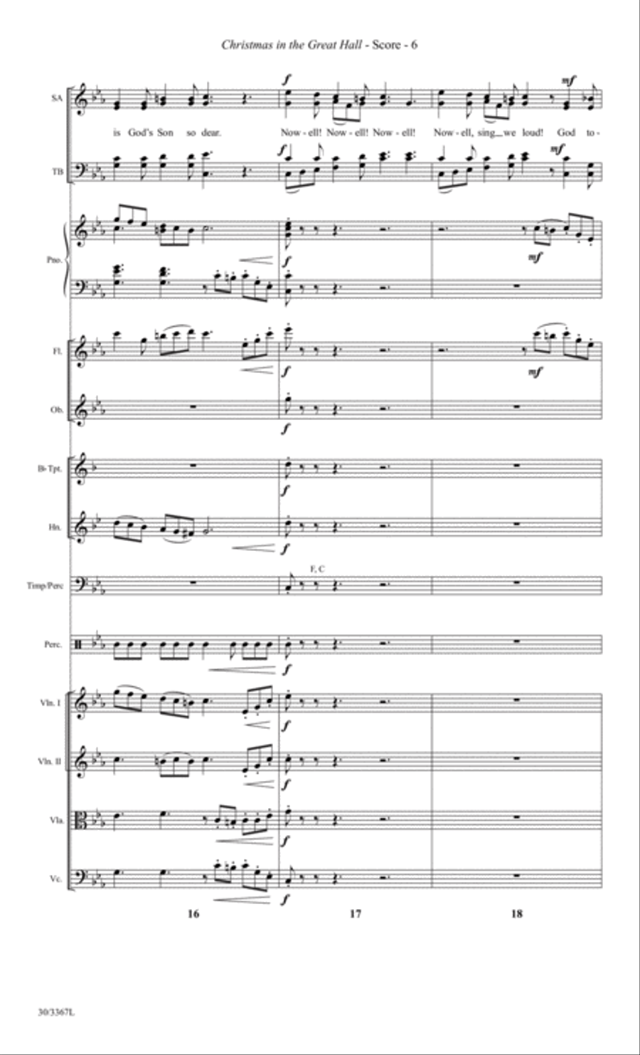 Christmas in the Great Hall - Instrumental Ensemble Score and Parts Choir scores gallery preview page 9