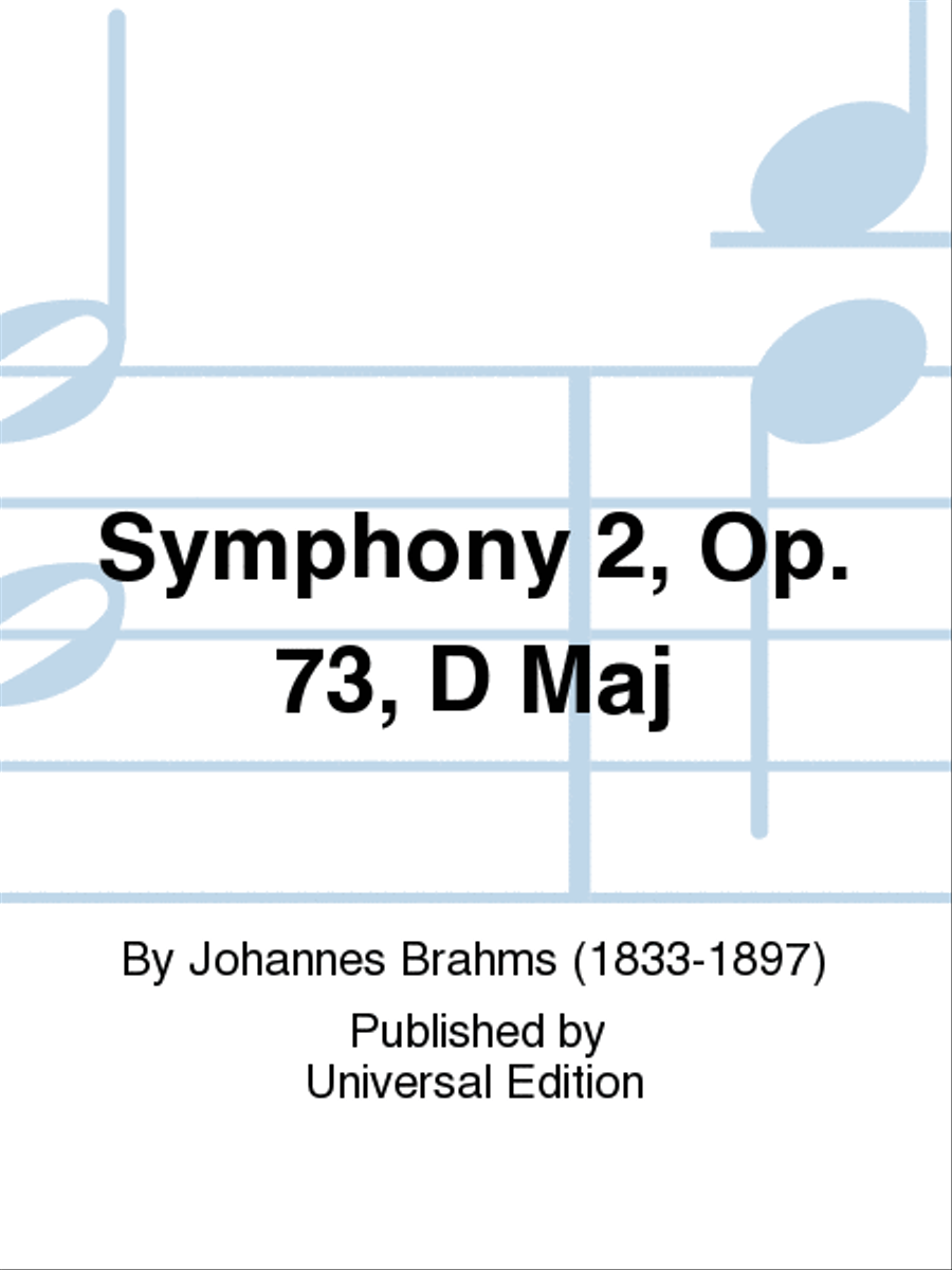 Symphony 2, Op. 73, D Maj Orchestra scores gallery preview page 1