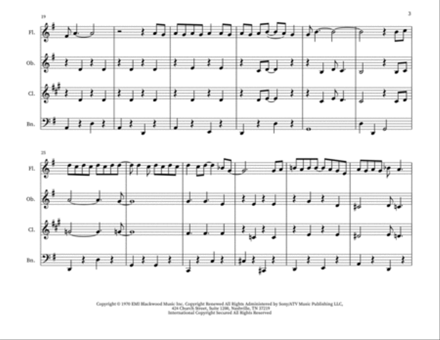 Put Your Hand In The Hand Small Ensemble scores gallery preview page 3