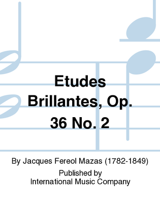 Book cover for Etudes Brillantes, Op. 36 No. 2