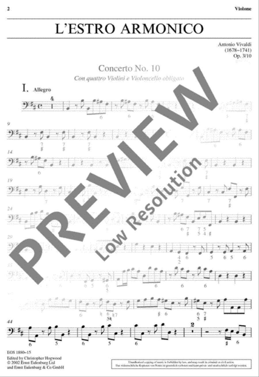 L'Estro Armonico L'Estro Armonico Part scores gallery preview page 2