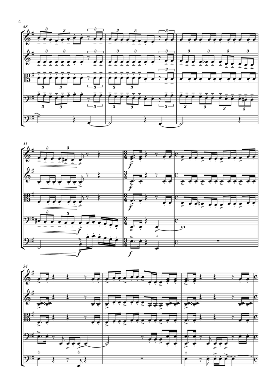 Lament for String Orchestra String Orchestra scores gallery preview page 4