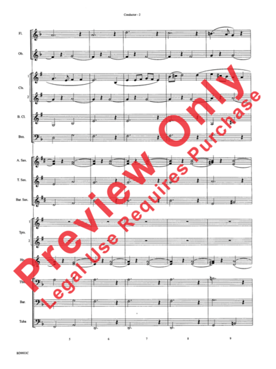 Song Without Words Concert Band scores gallery preview page 4