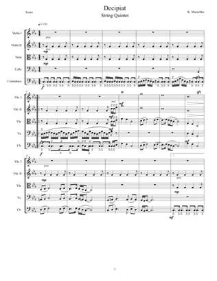 Op. 28 - Decipiat for String Quintet