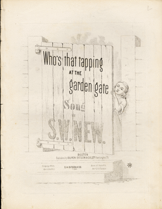 Book cover for Who's That Tapping at the Garden Gate. Song
