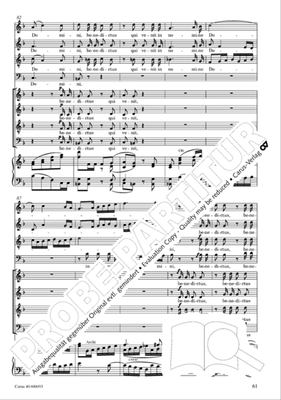 Mass in C Major Mass in C Major 4-Part scores gallery preview page 62