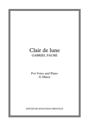 Book cover for Clair de lune (G Minor)