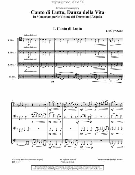 Canto Di Lutto, Danza Della Vita