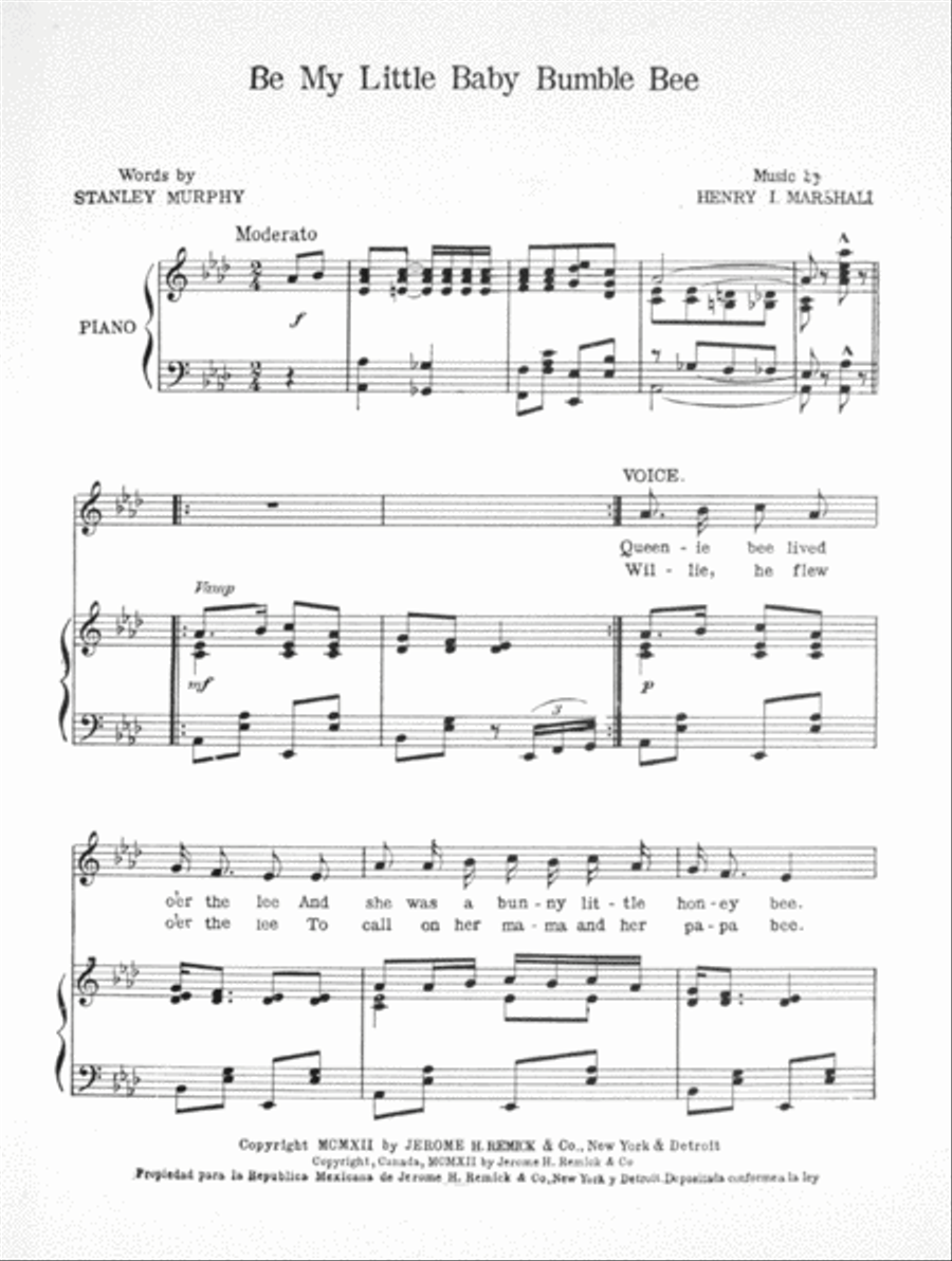 Be My Little Baby Bumble Bee Voice scores gallery preview page 2