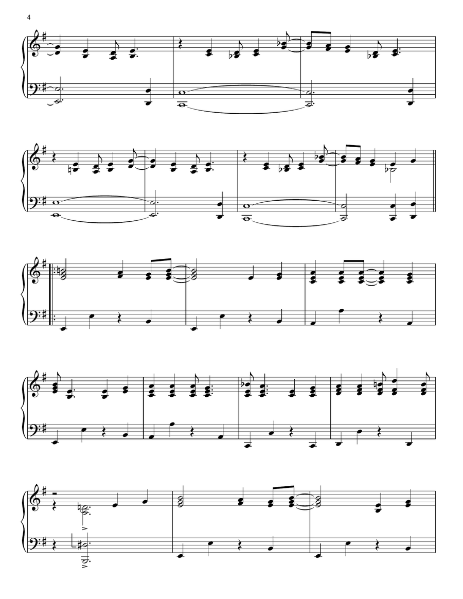 The Stranger Piano Solo scores gallery preview page 4