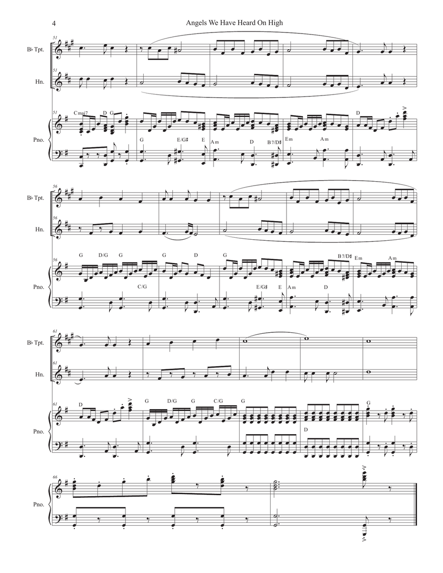 Christmas Around The World (Duet for Bb-Trumpet and French Horn) Brass Duet scores gallery preview page 5
