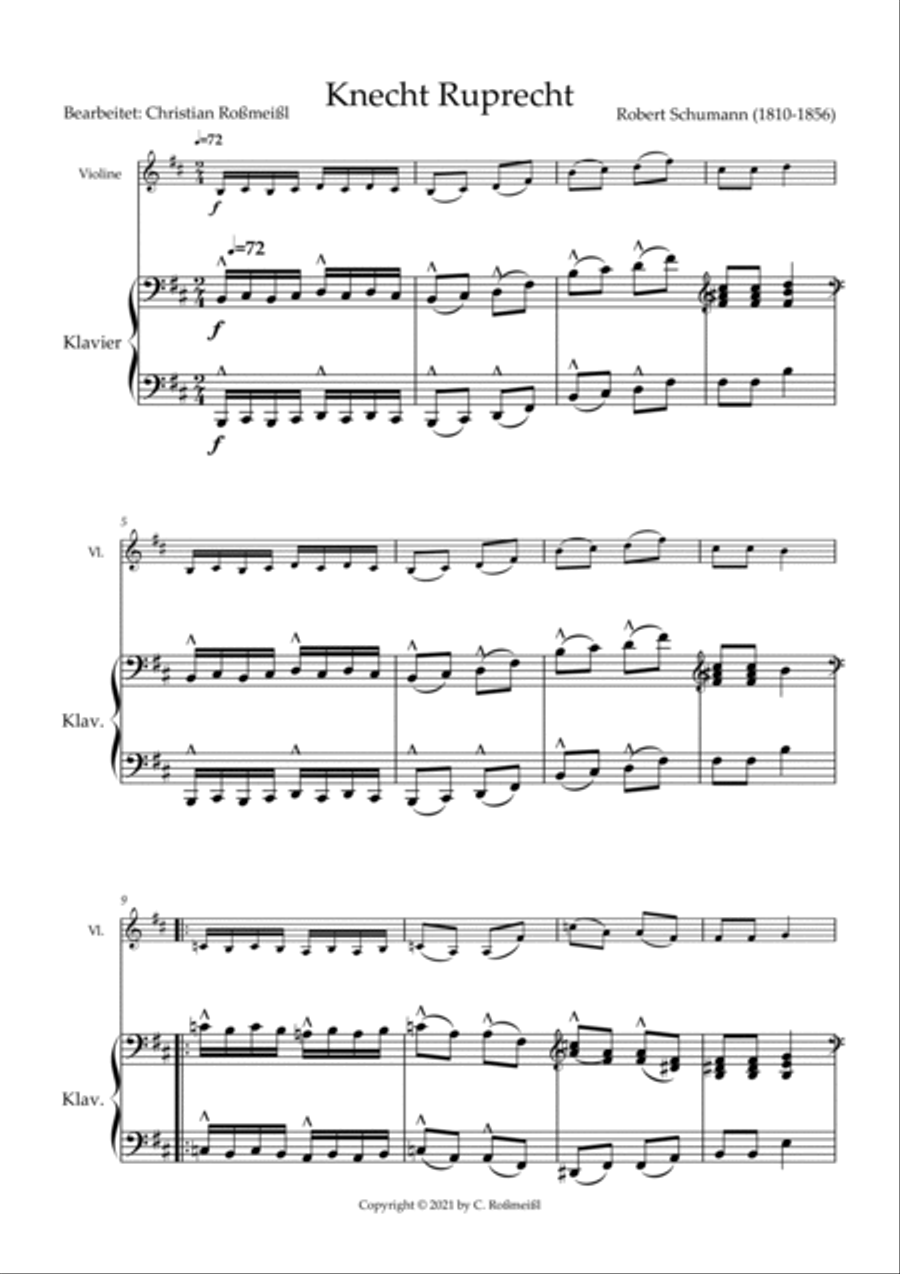 Knecht Rupprecht Violin Solo scores gallery preview page 2