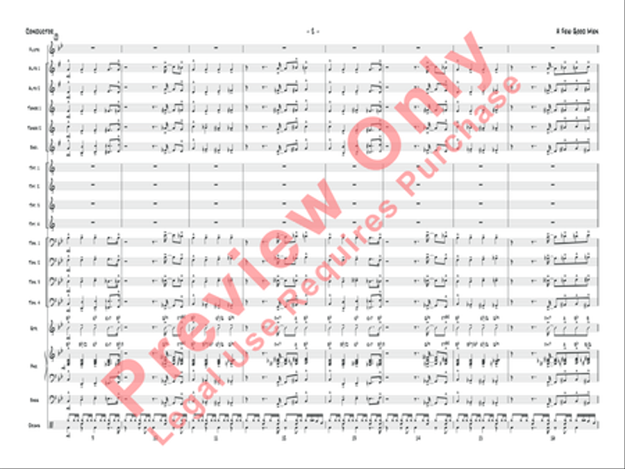 A Few Good Men A Few Good Men Jazz Ensemble scores gallery preview page 3