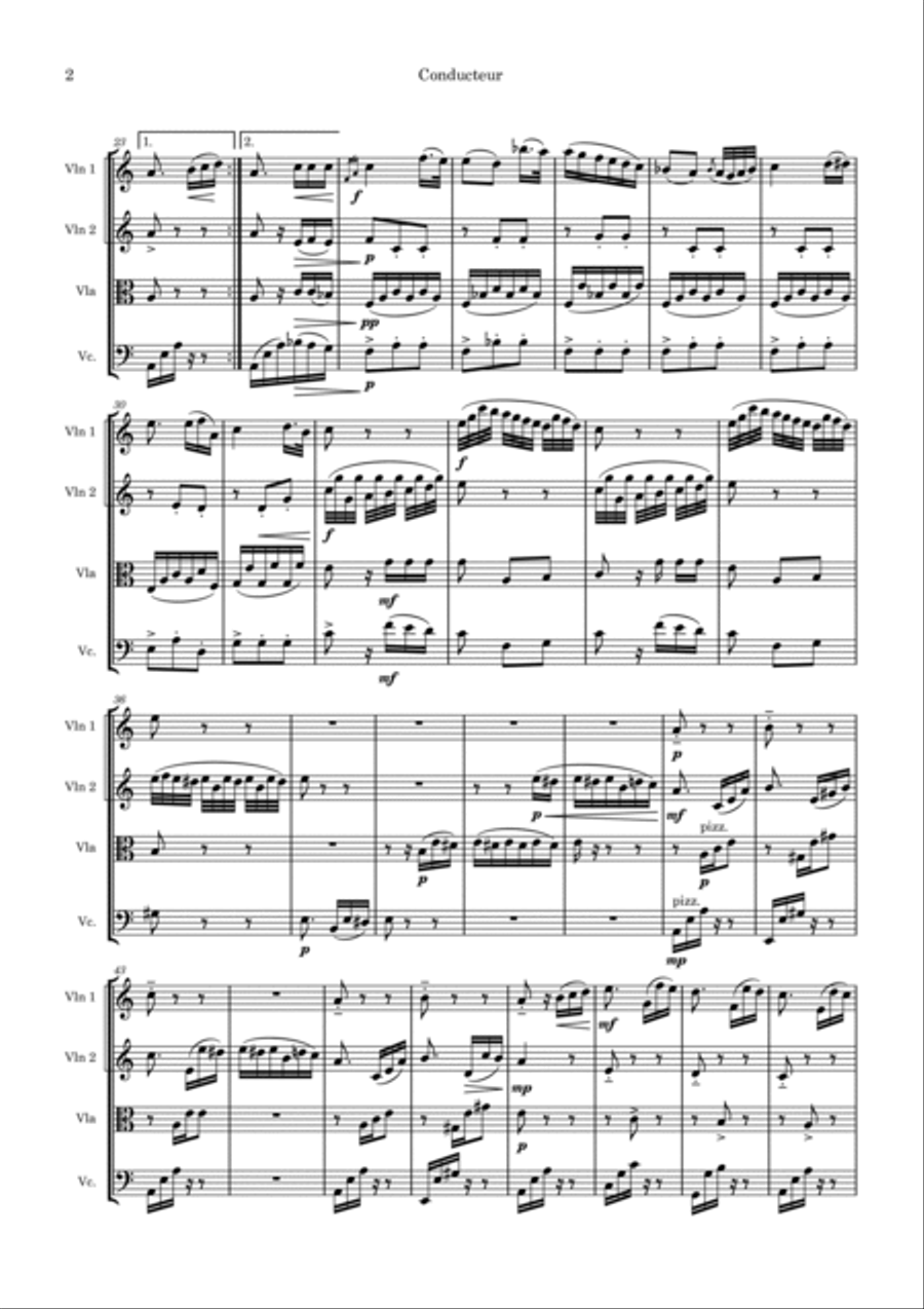 FÜR ELISE For String Quartet String Quartet scores gallery preview page 2