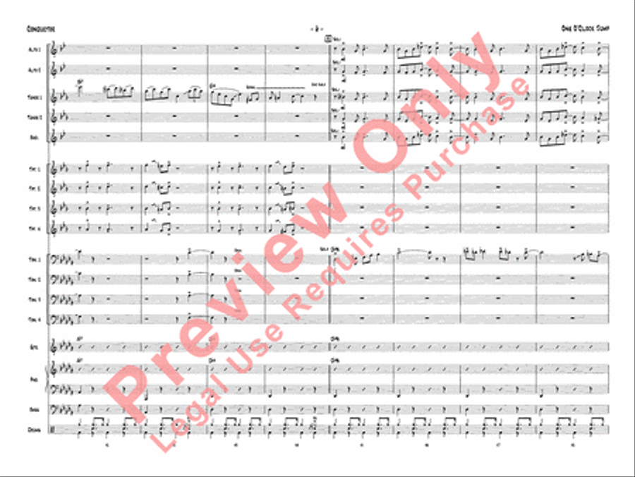 One O'Clock Jump Jazz Ensemble scores gallery preview page 9