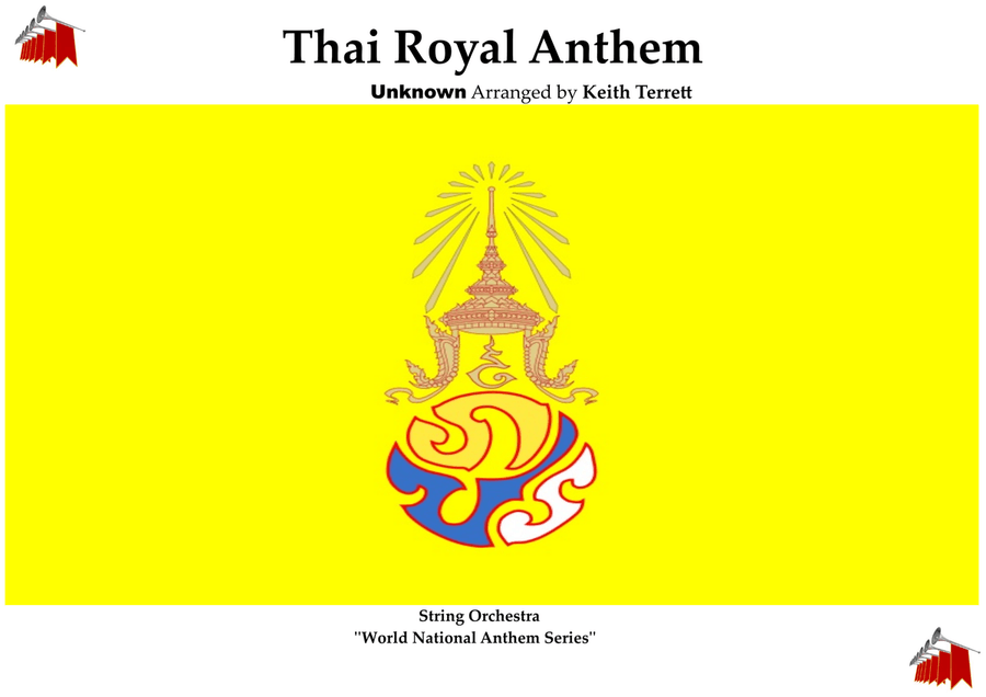 Thai Royal Anthe for String Orchestra String Orchestra scores gallery preview page 1