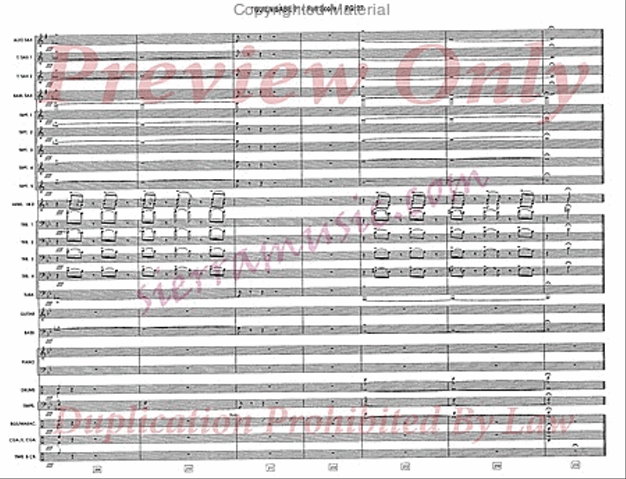 Quien Sabe? (Who Knows?) Jazz Ensemble scores gallery preview page 28