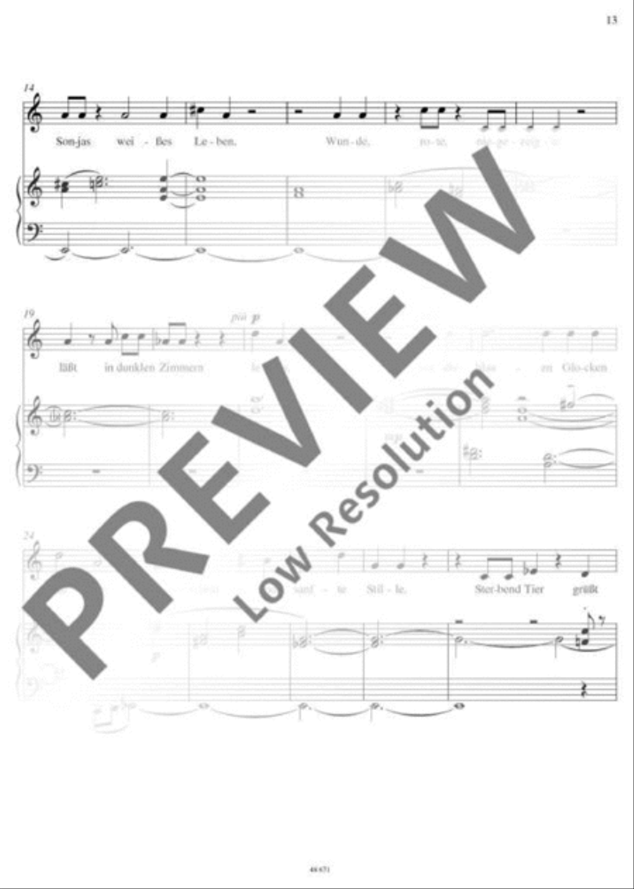 Trakl-Lieder I Trakl-Lieder I Tenor Voice scores gallery preview page 14